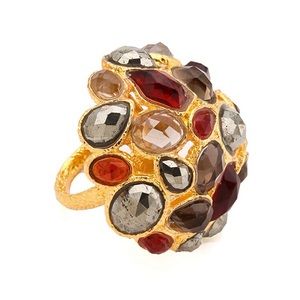 Alexis Bittar Siyabona Domed Cluster Crystal Ring